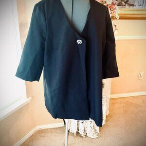 Black Buttoned Blazer -Jacket